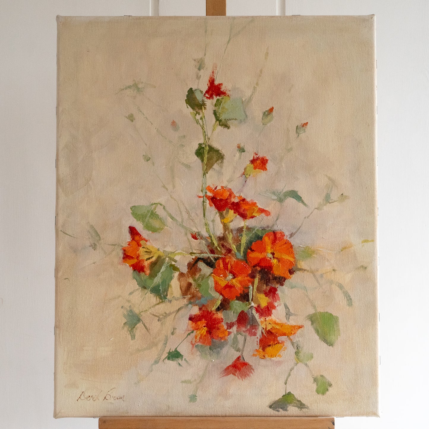 Nasturtium Oil Painting