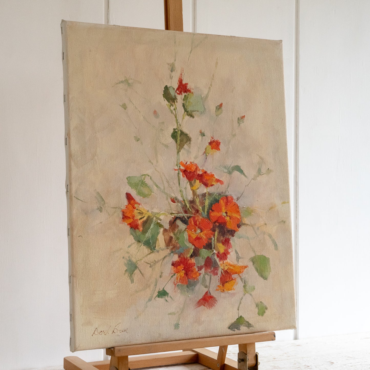 Nasturtium Oil Painting