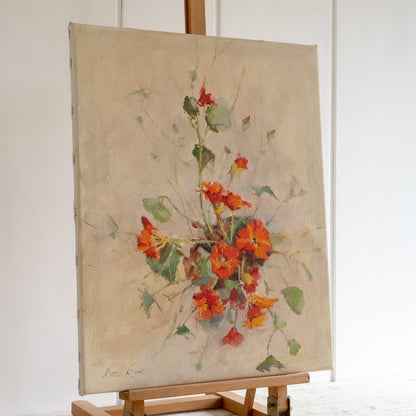 Nasturtium Oil Painting