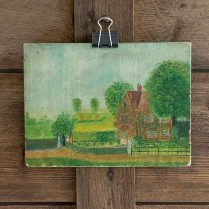 Cute Little Painting of a Lodge House