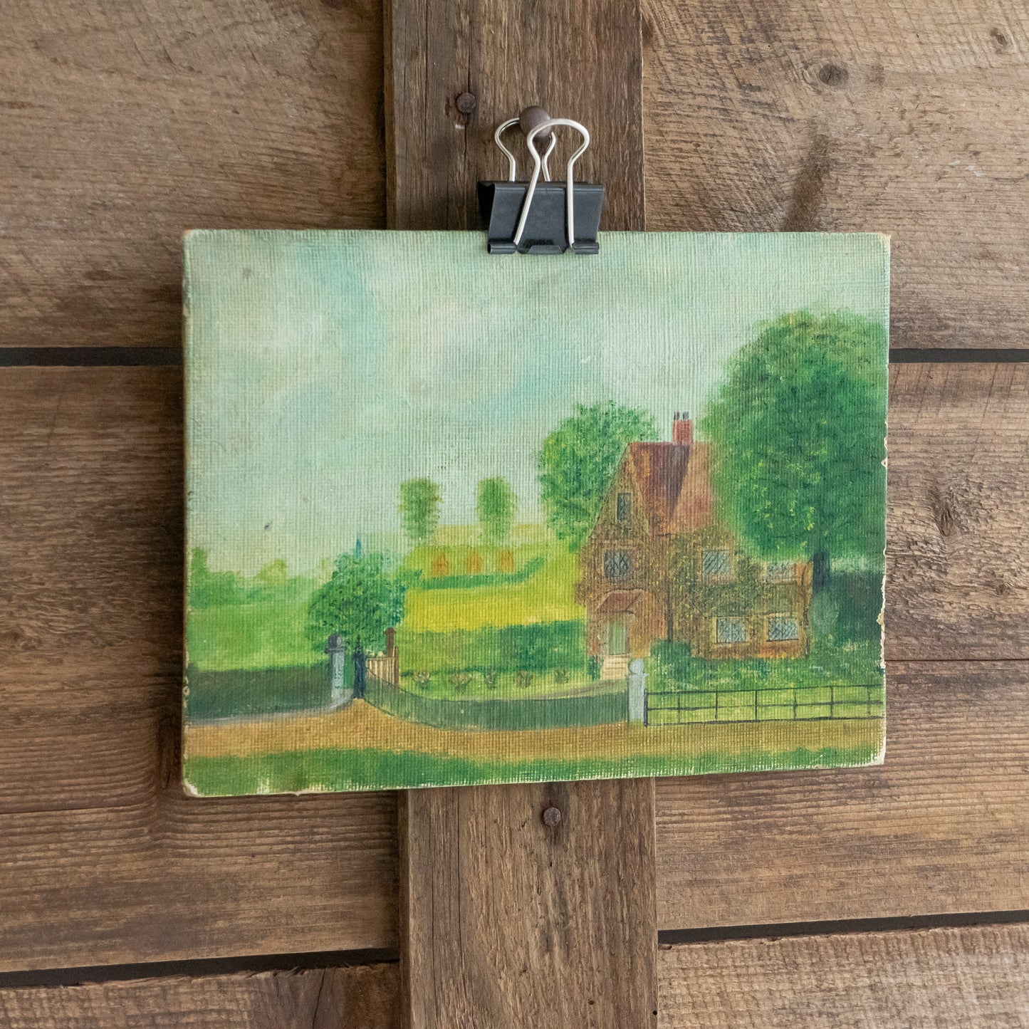 Cute Little Painting of a Lodge House