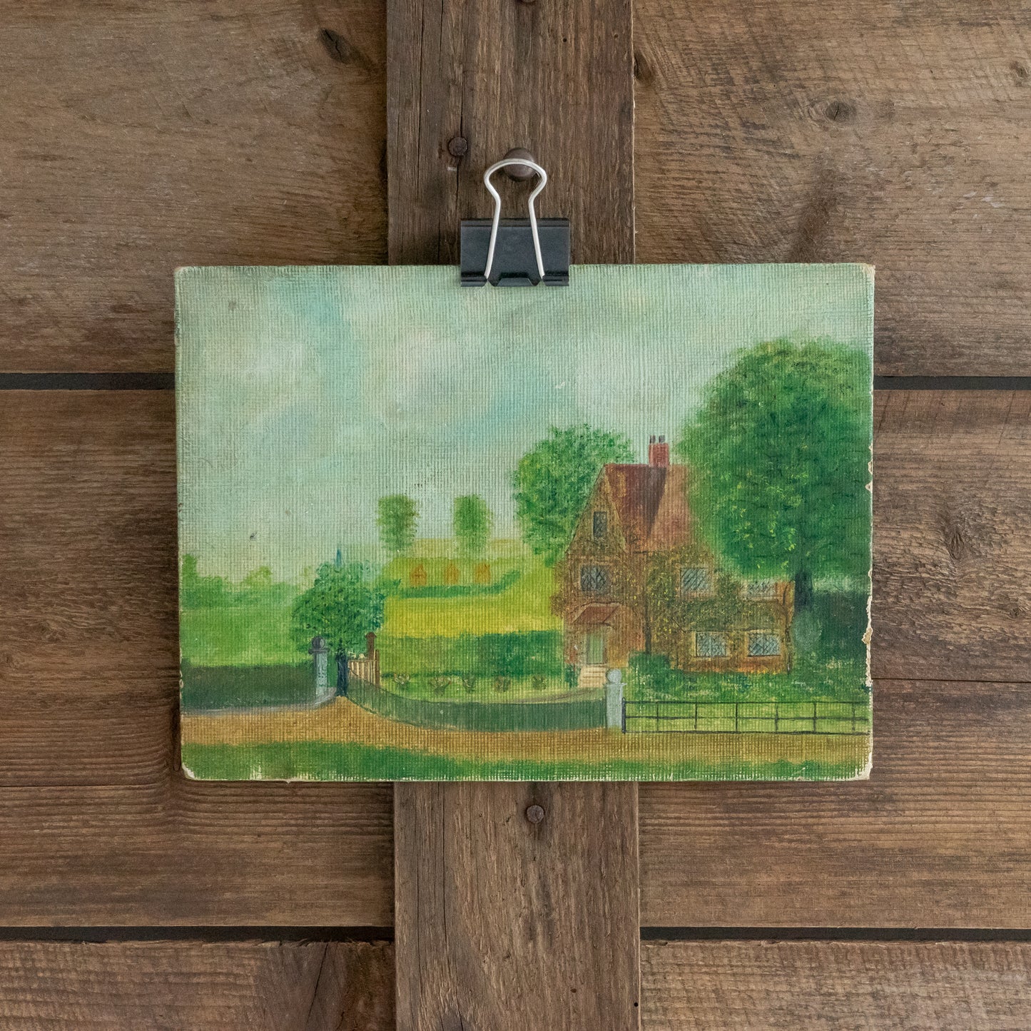 Cute Little Painting of a Lodge House