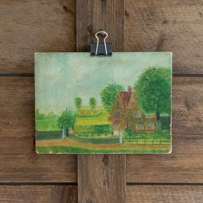 Cute Little Painting of a Lodge House