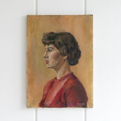 Oil on Canvas Painting of a Female