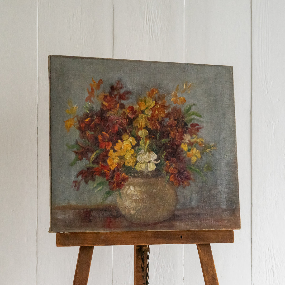 Oil Painting of Wallflowers