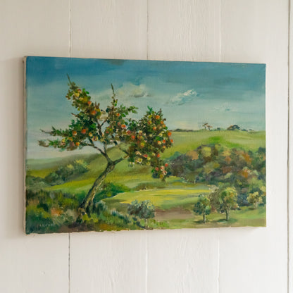Oil Painting of a Fruit Tree