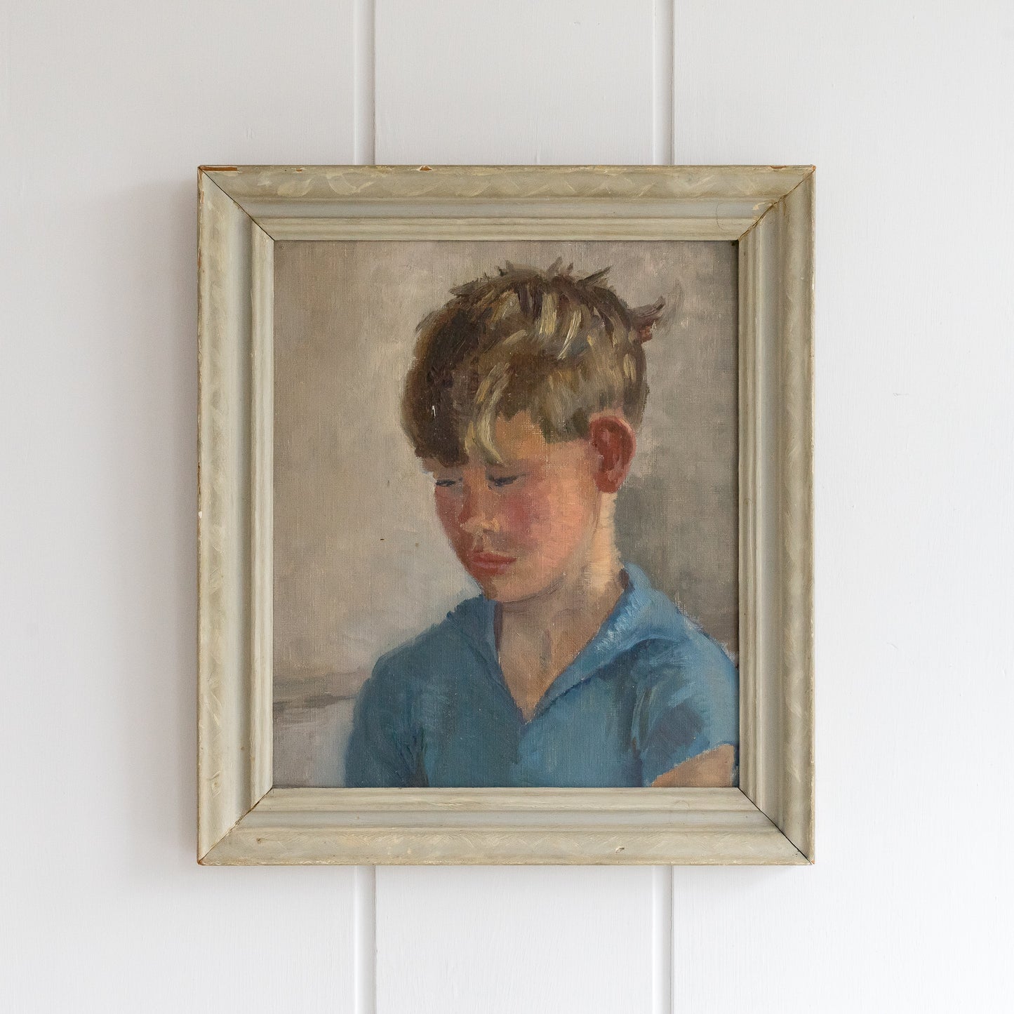 OIL PAINTING OF A YOUNG BOY