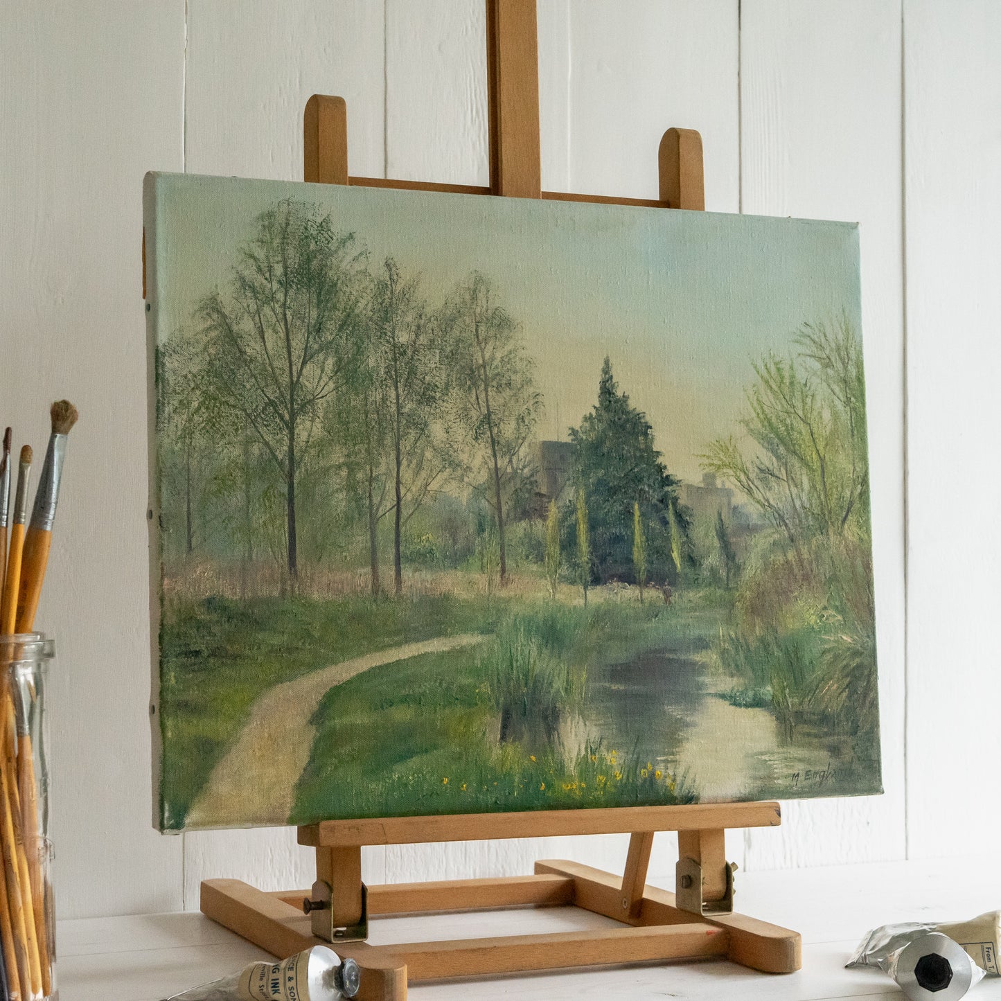 Oil Painting of a Country Scene