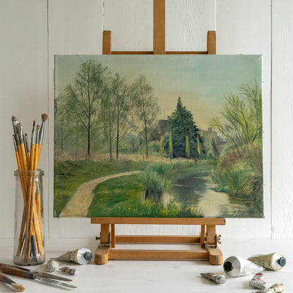 Oil Painting of a Country Scene