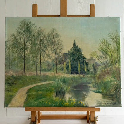 Oil Painting of a Country Scene