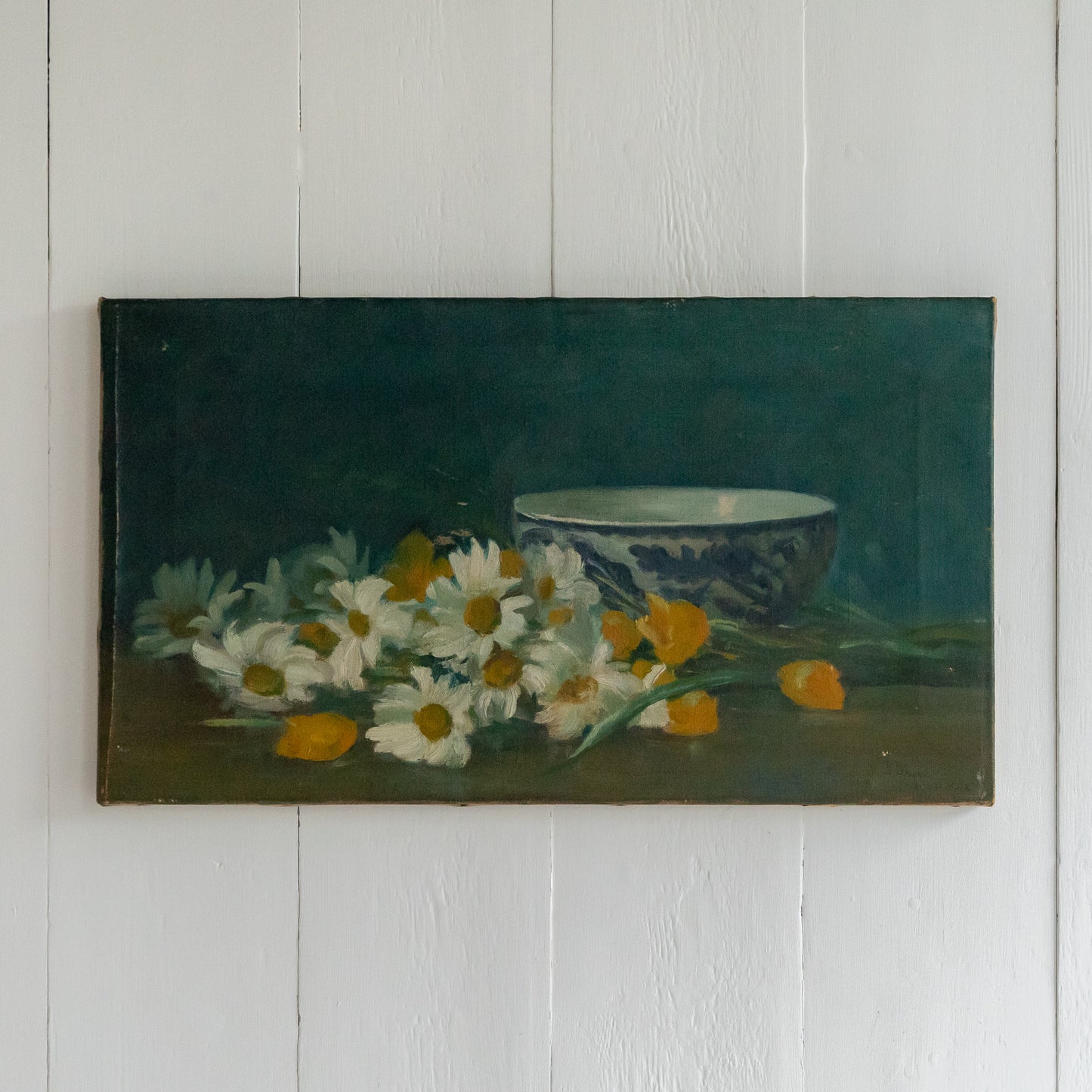 Oil Painting of Daisies