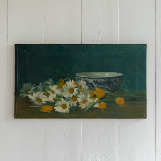 Oil Painting of Daisies