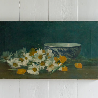 Oil Painting of Daisies
