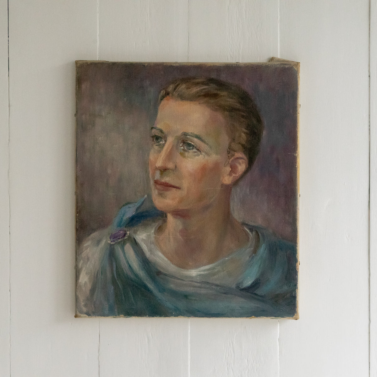 Oil Portrait Painting of a Young Man