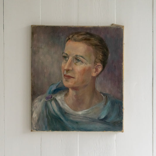 Oil Portrait Painting of a Young Man