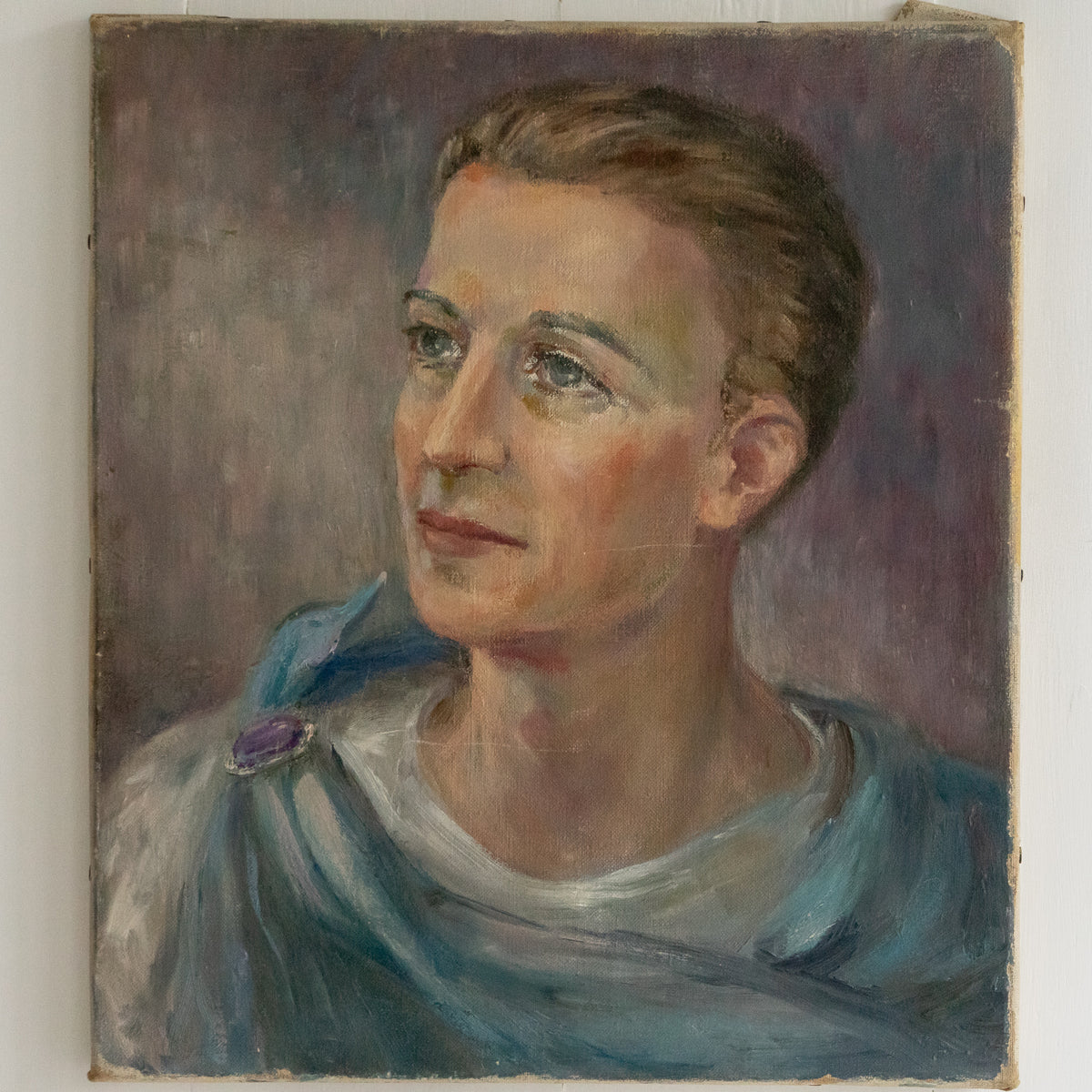 Oil Portrait Painting of a Young Man