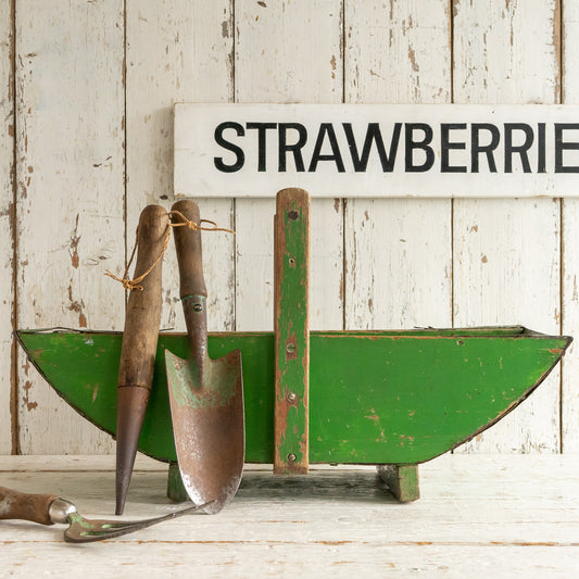 Old Rustic Green painted Trug