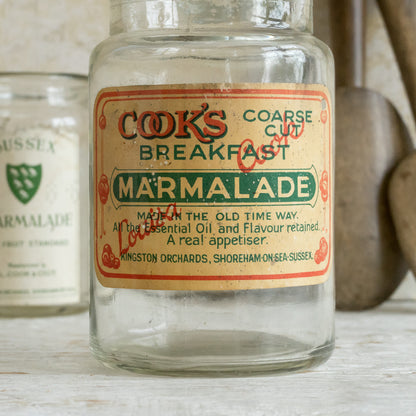 Old Sussex Marmalde Jars with Original Paper Labels