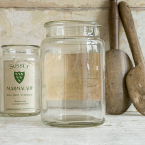 OLD SUSSEX MARMALADE JARS WITH ORIGINAL PAPER LABELS