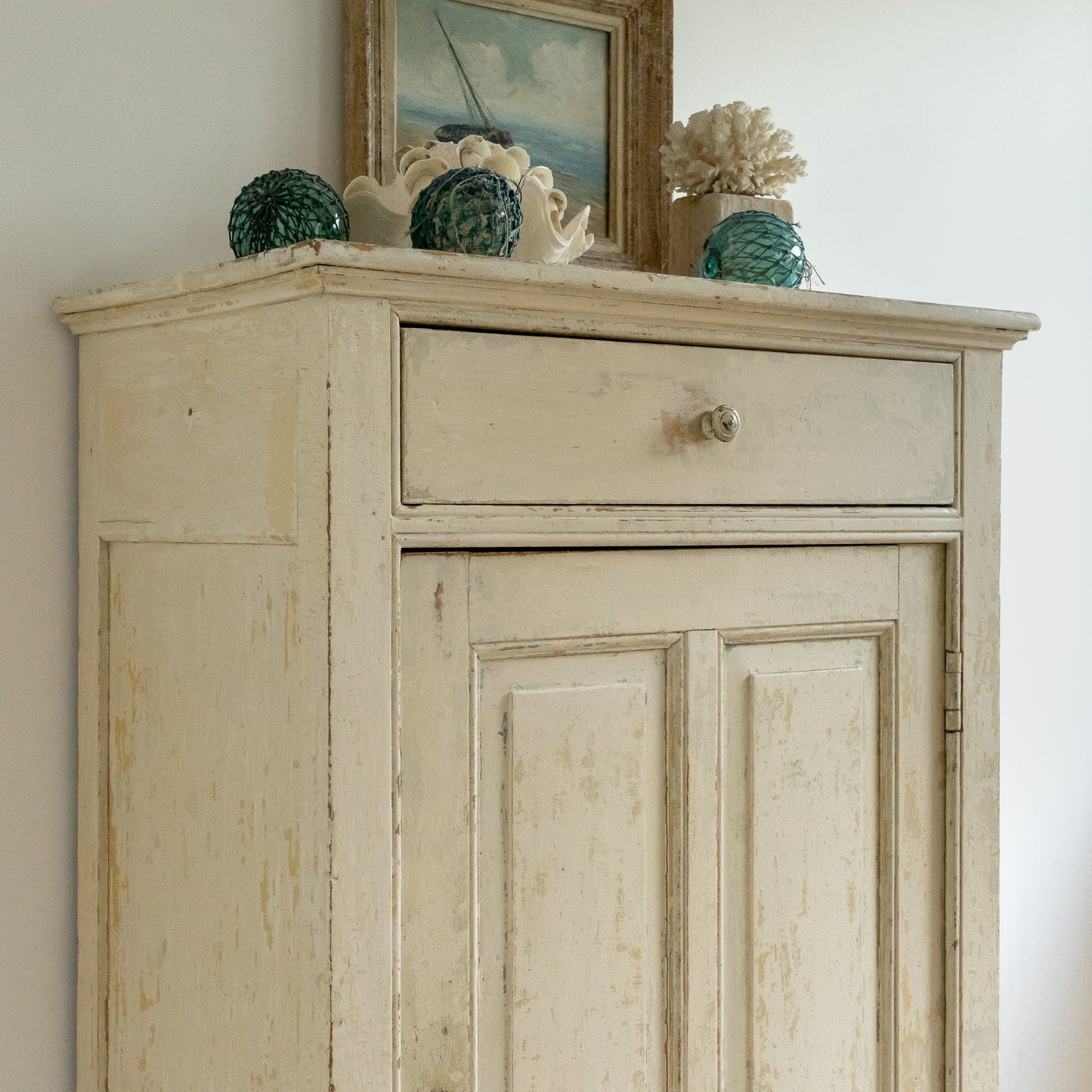 Original Painted French Cupboard