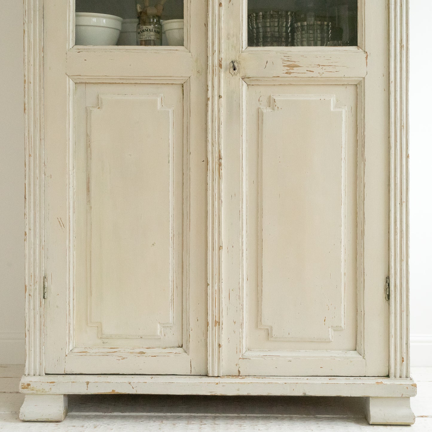 Original Painted Glazed Cupboard
