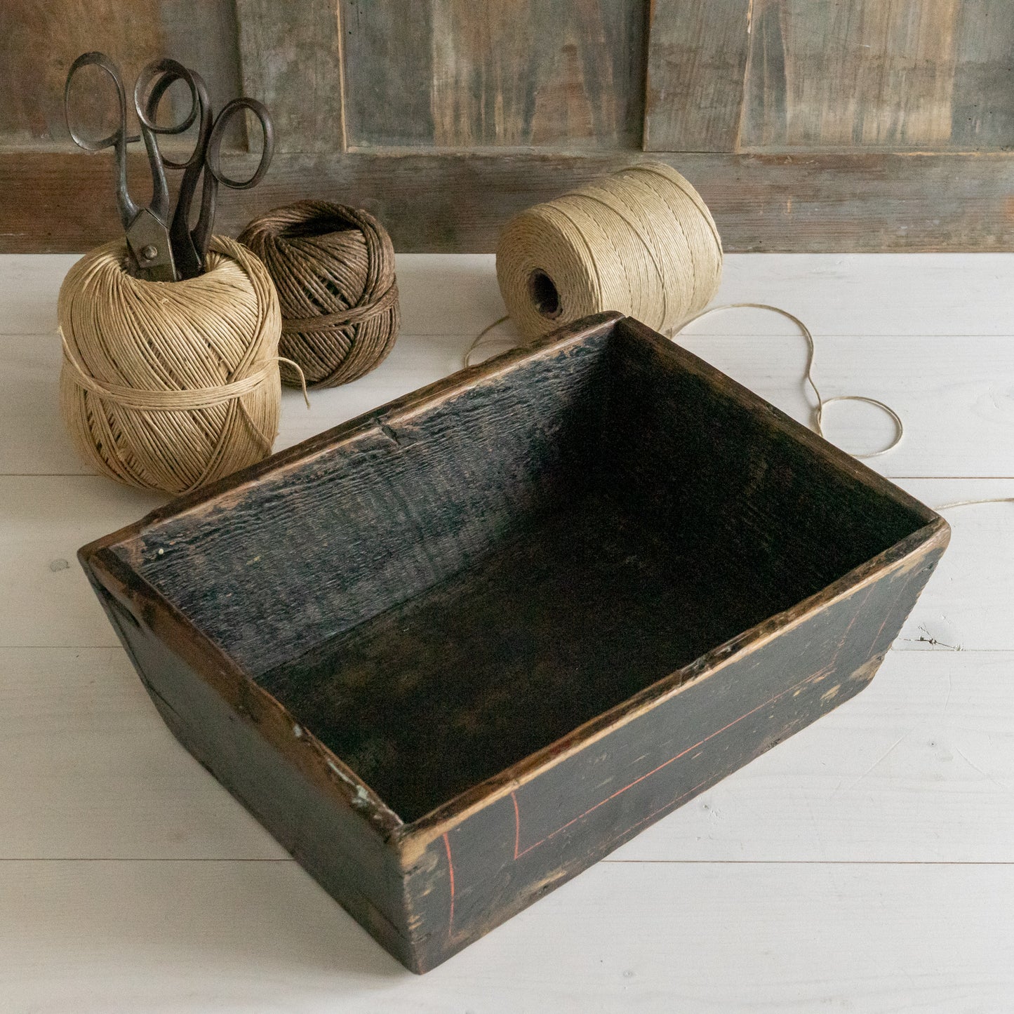 Original Painted Rustic Box
