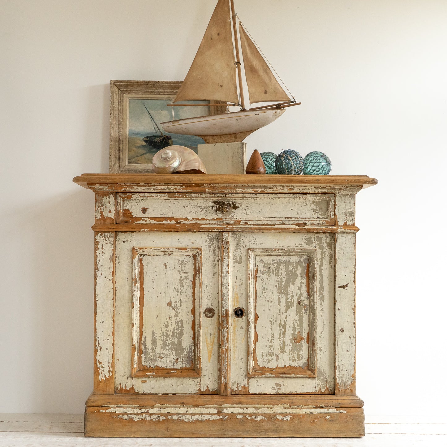 Original Painted Rustic Cupboard