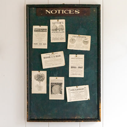 Original Vintage NOTICES Board
