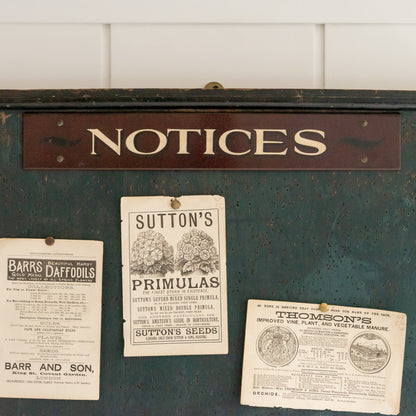 Original Vintage NOTICES Board