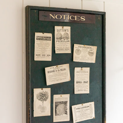 Original Vintage NOTICES Board