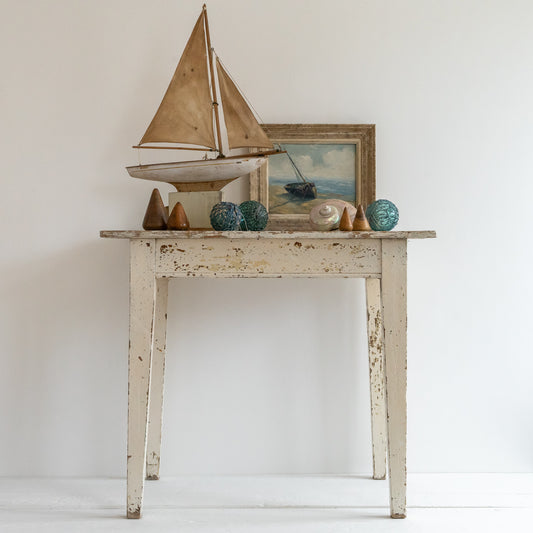 Original White Painted Side Table