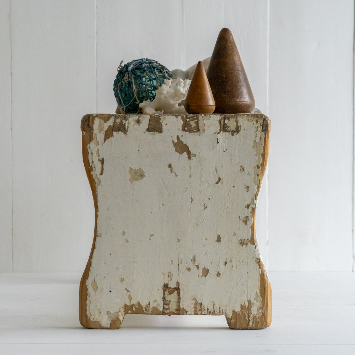 Original White Painted Stool