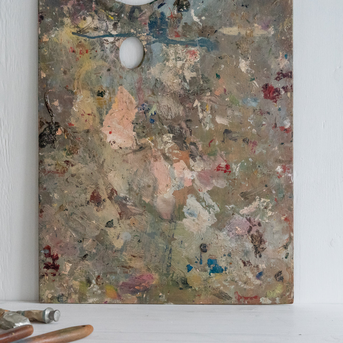 Paint Covered Wooden Artist Palette