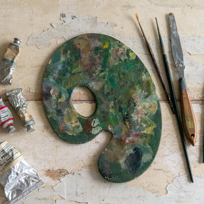 Paint Covered Artist Palette