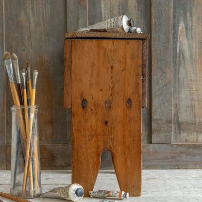 Pine Flip Top Stool