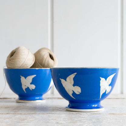 Pretty Blue Bird Cafe au Lait Bowl