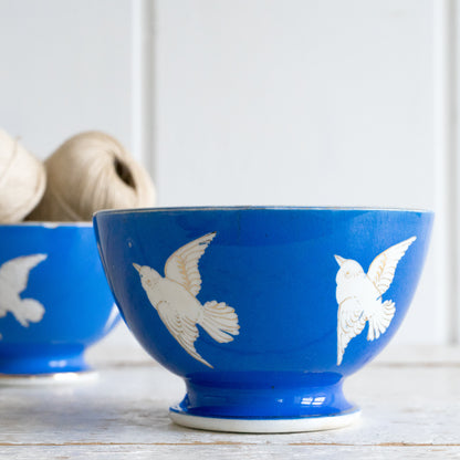 Pretty Blue Bird Cafe au Lait Bowl