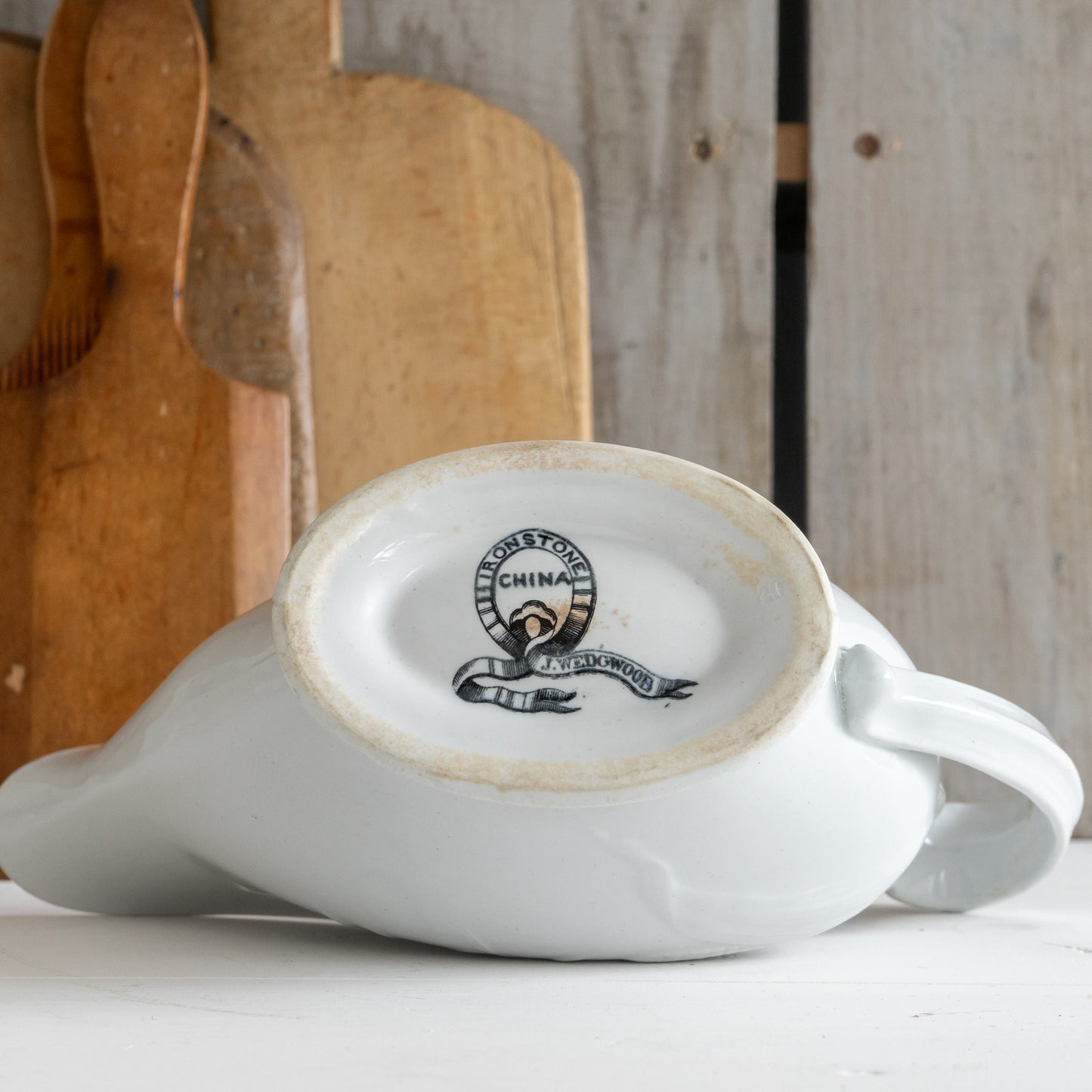 Pretty Ironstone Sauce Boat Jug