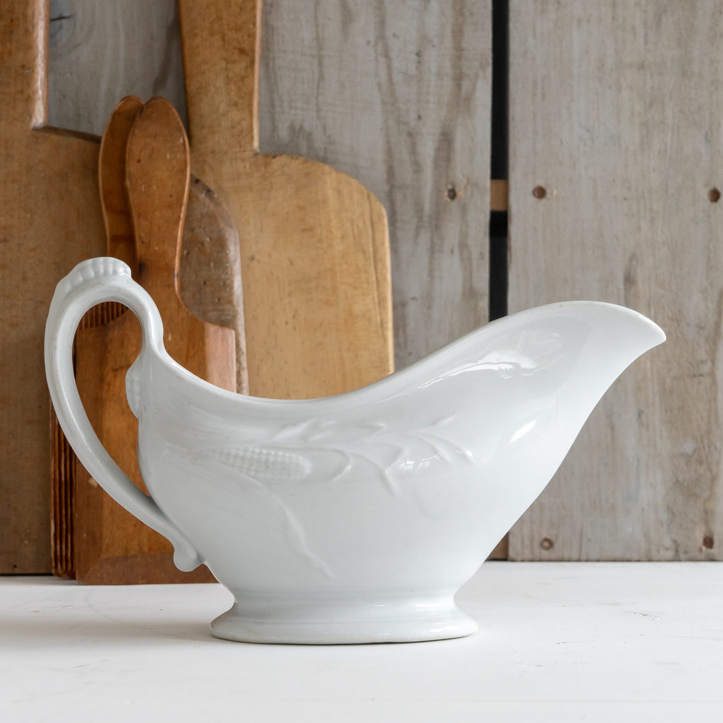 Pretty Ironstone Sauce Boat Jug