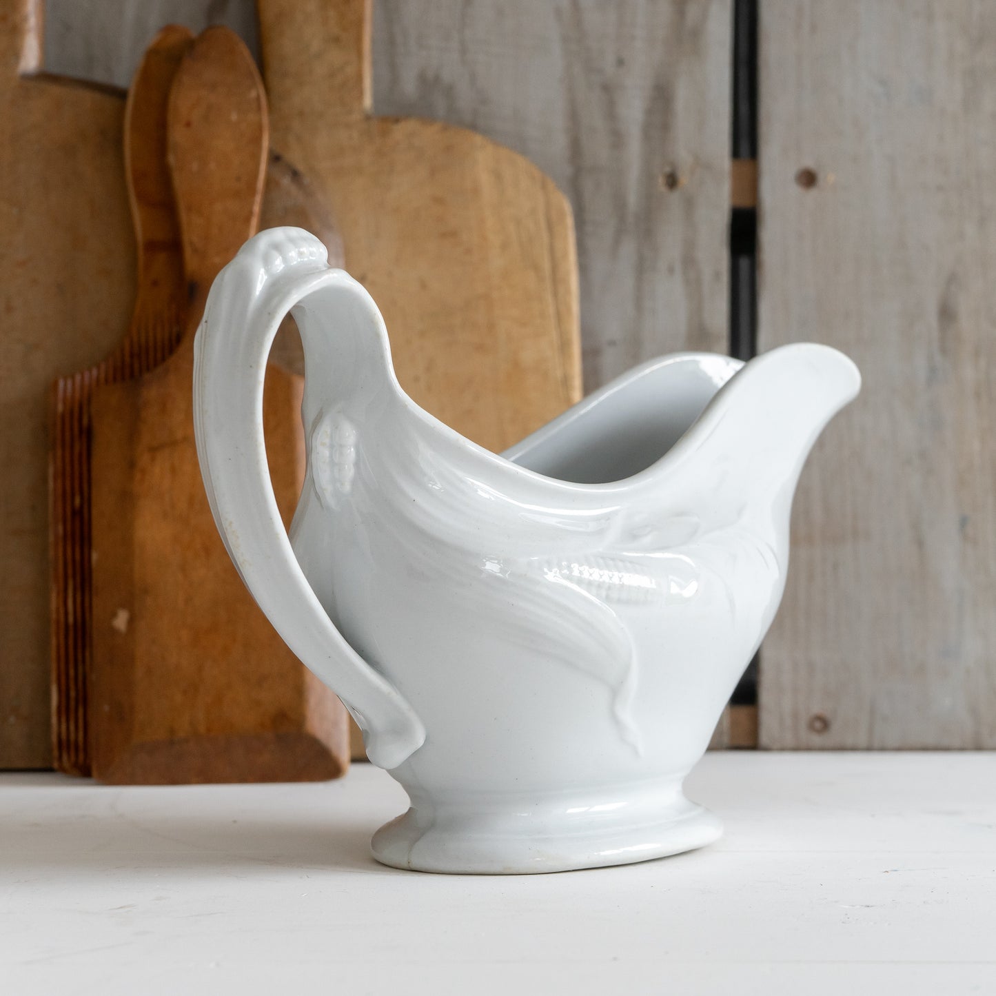 Pretty Ironstone Sauce Boat Jug