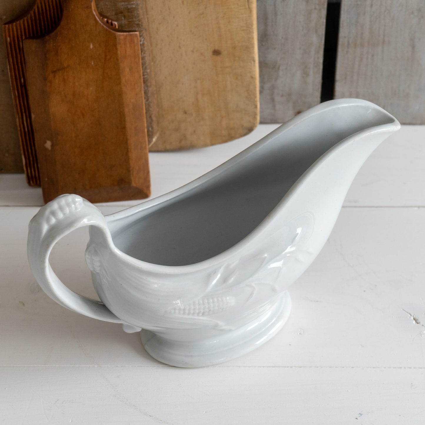 Pretty Ironstone Sauce Boat Jug