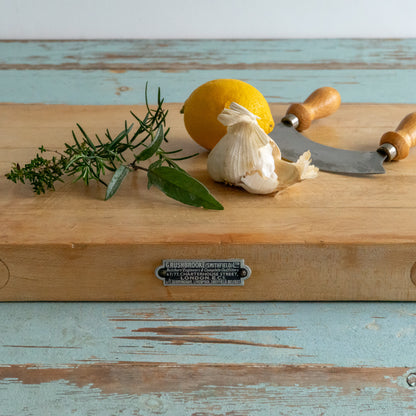 Rushbrooke Butchers Counter Top Chopping Board with Plaque