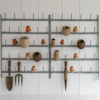 Rustic French Wall Hung Bottle Dry Rack