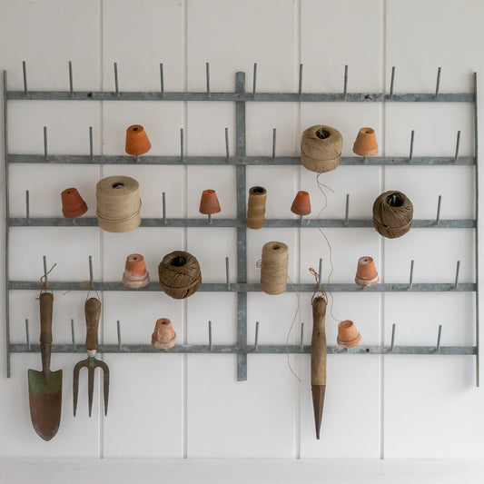 Rustic French Wall Hung Bottle Dry Rack