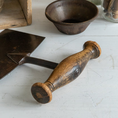 Rustic Cast Steel and Wood Herb Chopper