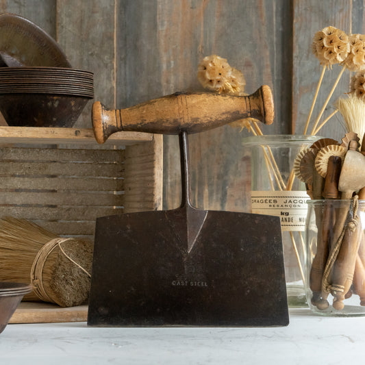 Rustic Cast Steel and Wood Herb Chopper