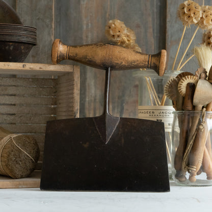 Rustic Cast Steel and Wood Herb Chopper