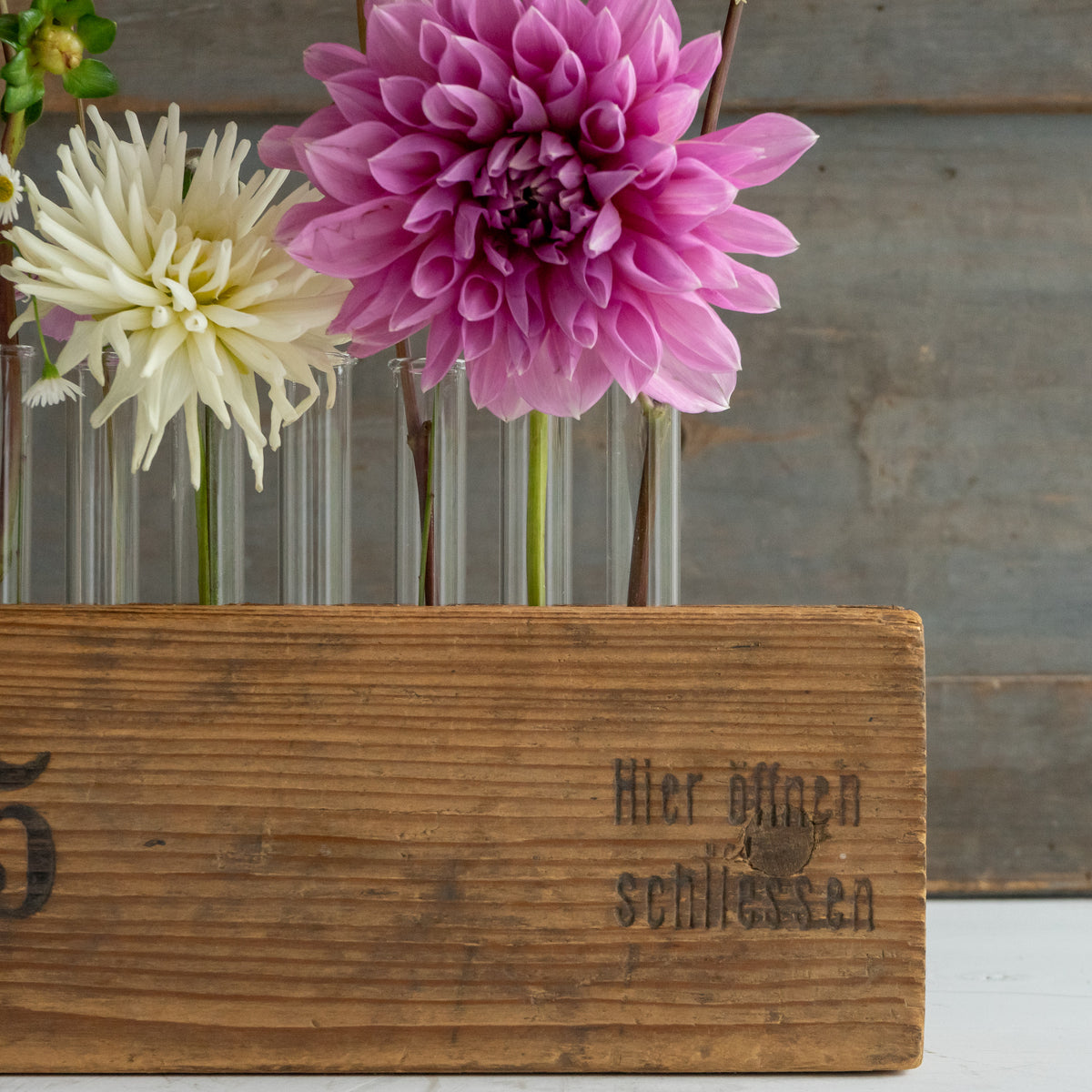 Rustic Cigar Press Flower Vase #2