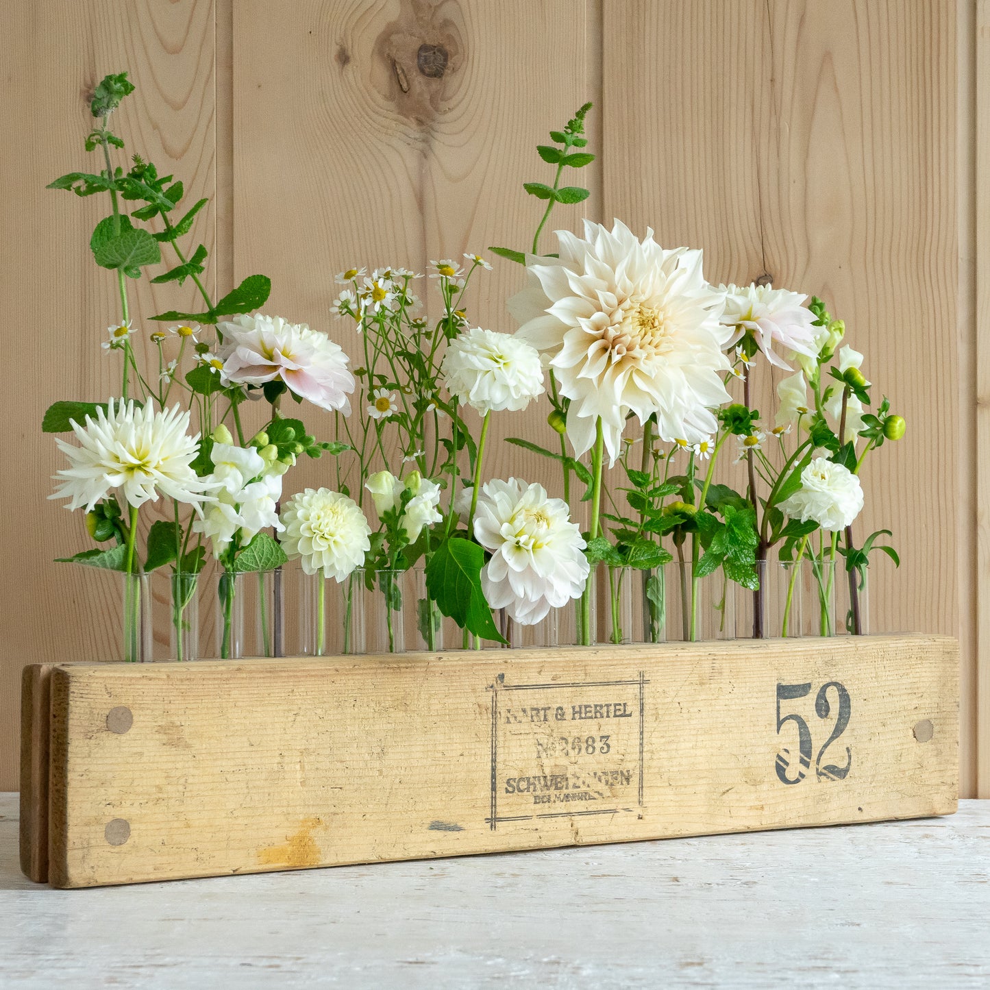 Rustic Cigar Press Flower Vase