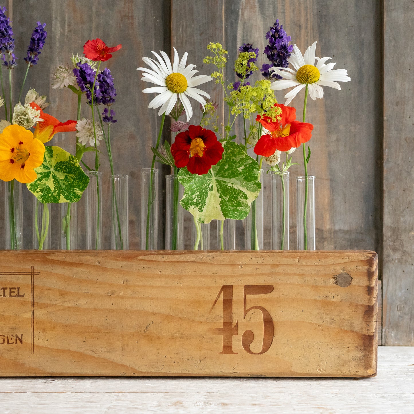 Rustic Cigar Press Flower Vase